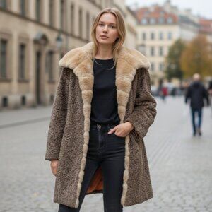 Vintage Faux Persian Lamb Coat